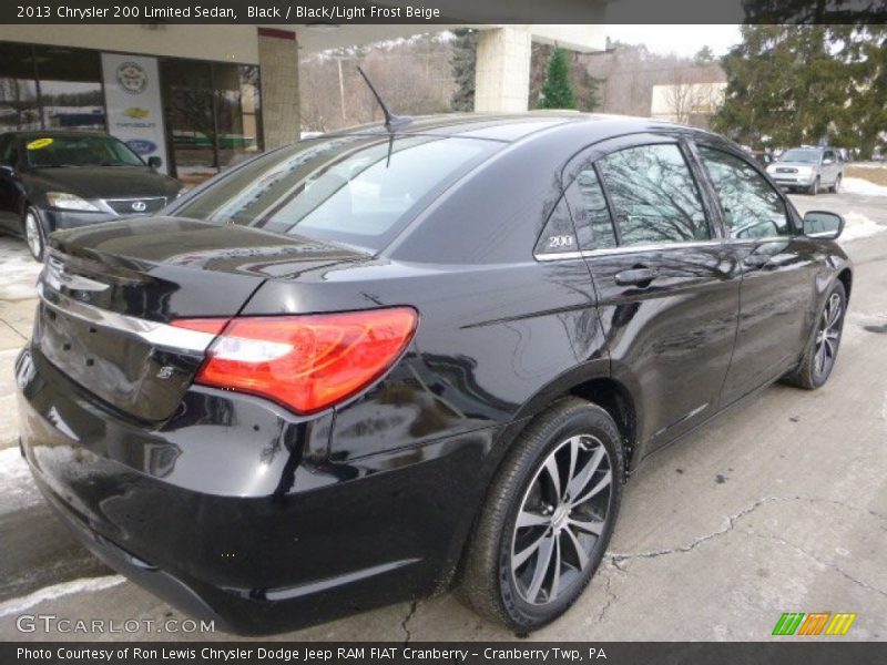 Black / Black/Light Frost Beige 2013 Chrysler 200 Limited Sedan