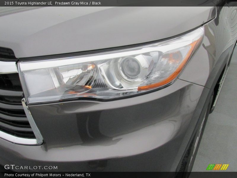 Predawn Gray Mica / Black 2015 Toyota Highlander LE