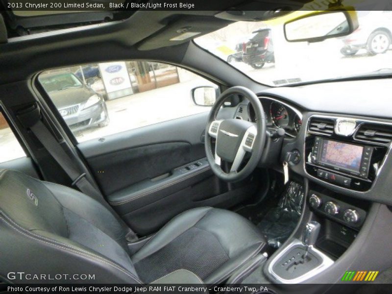 Black / Black/Light Frost Beige 2013 Chrysler 200 Limited Sedan