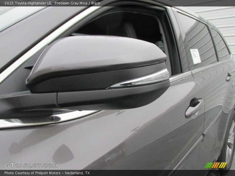 Predawn Gray Mica / Black 2015 Toyota Highlander LE