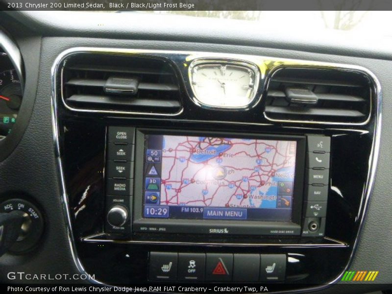 Black / Black/Light Frost Beige 2013 Chrysler 200 Limited Sedan