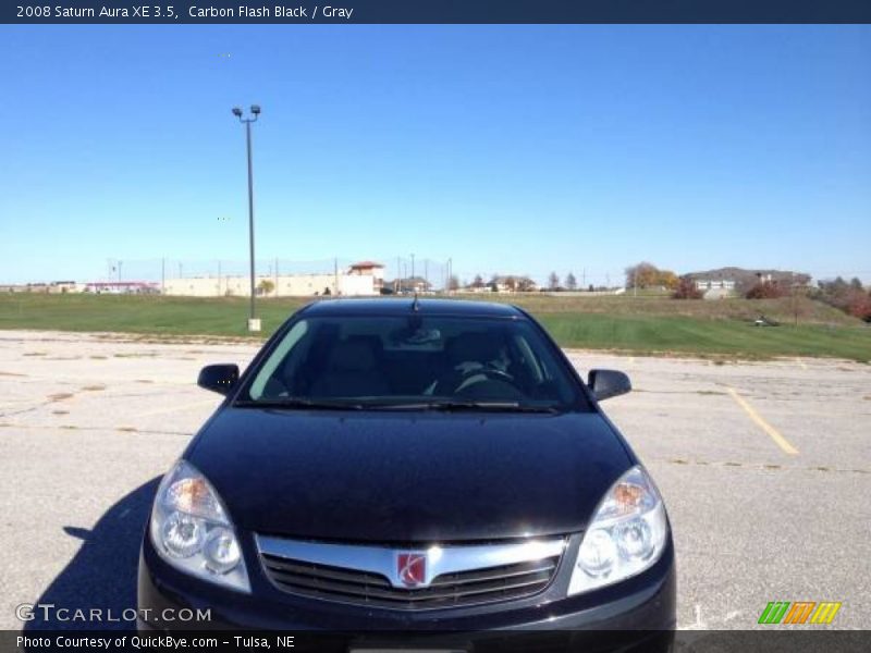 Carbon Flash Black / Gray 2008 Saturn Aura XE 3.5