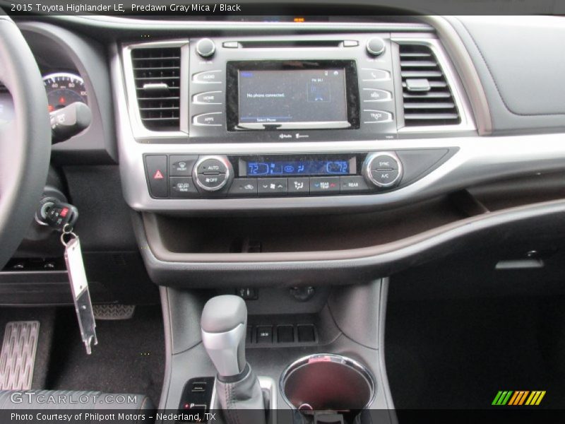 Predawn Gray Mica / Black 2015 Toyota Highlander LE