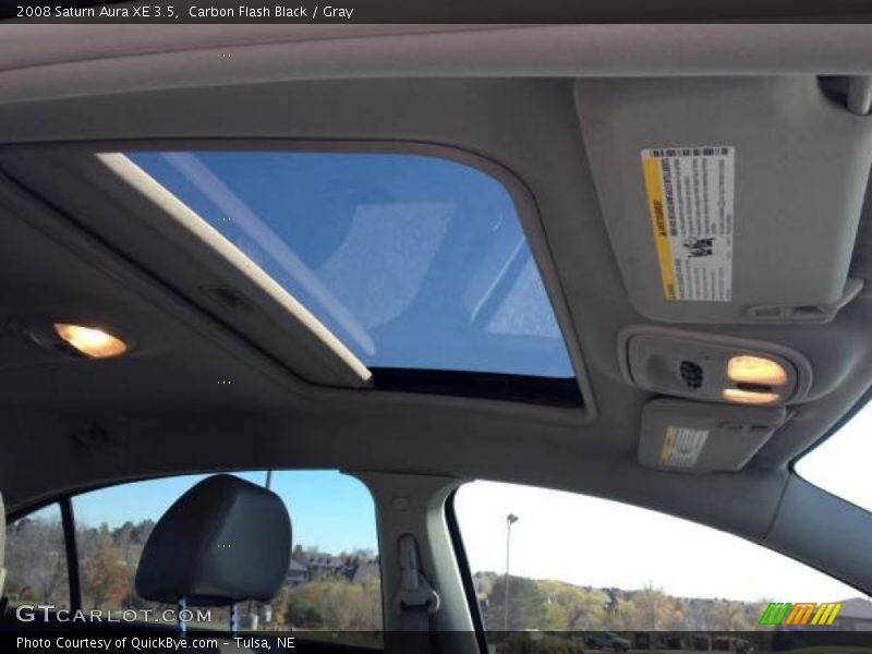 Carbon Flash Black / Gray 2008 Saturn Aura XE 3.5