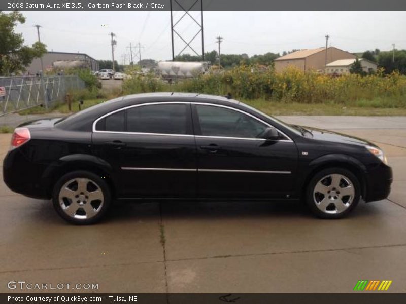 Carbon Flash Black / Gray 2008 Saturn Aura XE 3.5