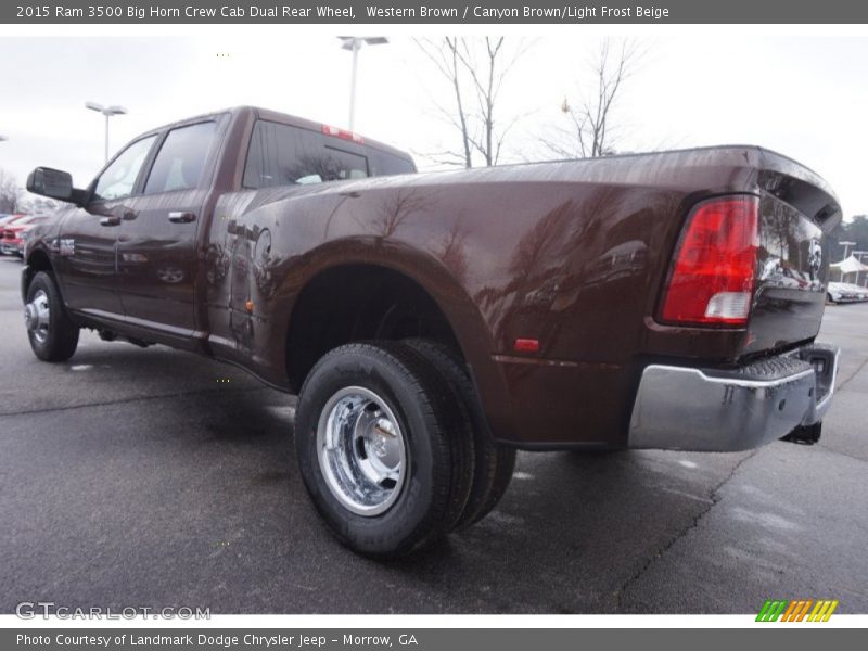  2015 3500 Big Horn Crew Cab Dual Rear Wheel Western Brown