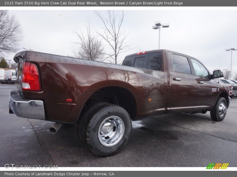  2015 3500 Big Horn Crew Cab Dual Rear Wheel Western Brown