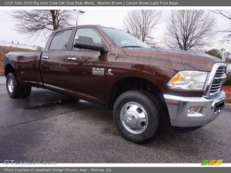 Front 3/4 View of 2015 3500 Big Horn Crew Cab Dual Rear Wheel