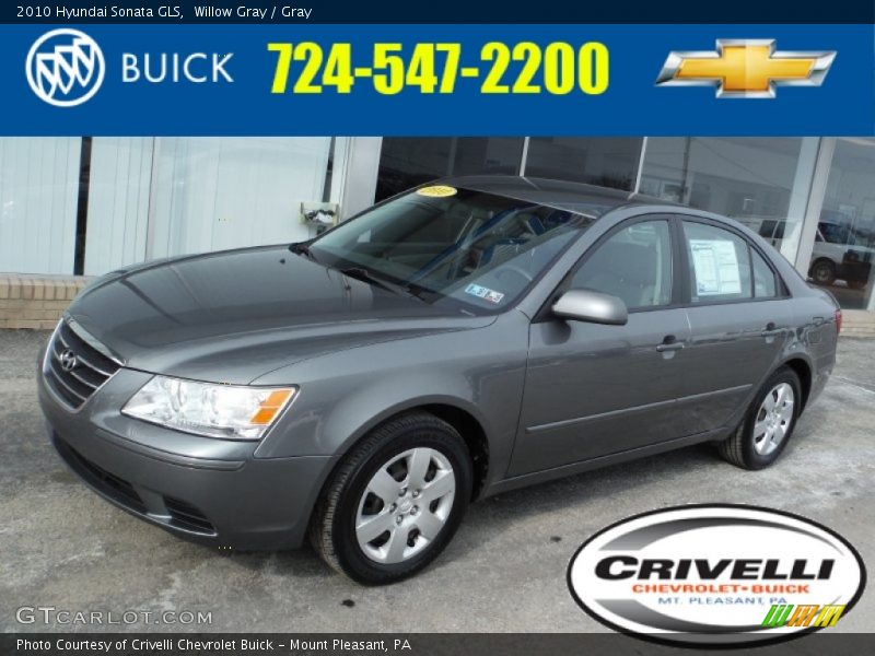 Willow Gray / Gray 2010 Hyundai Sonata GLS