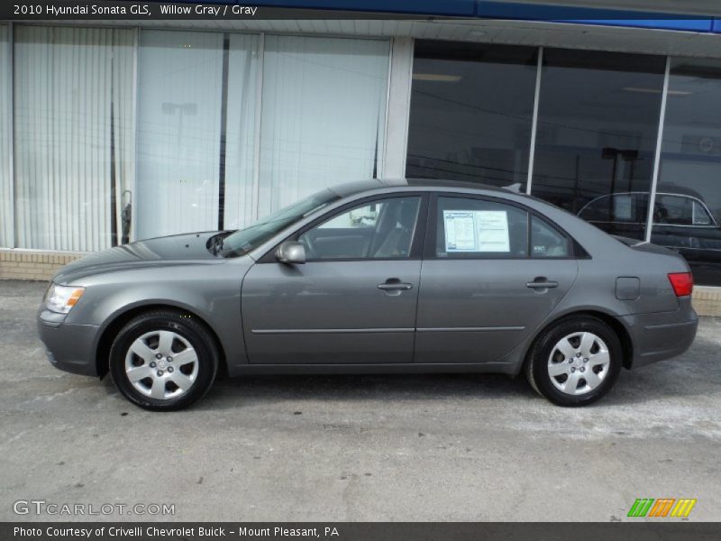 Willow Gray / Gray 2010 Hyundai Sonata GLS