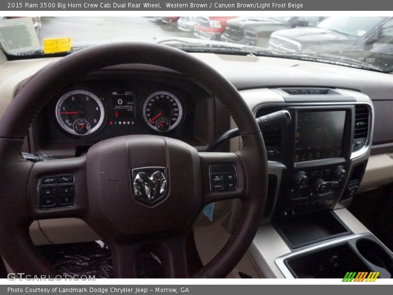 Western Brown / Canyon Brown/Light Frost Beige 2015 Ram 3500 Big Horn Crew Cab Dual Rear Wheel