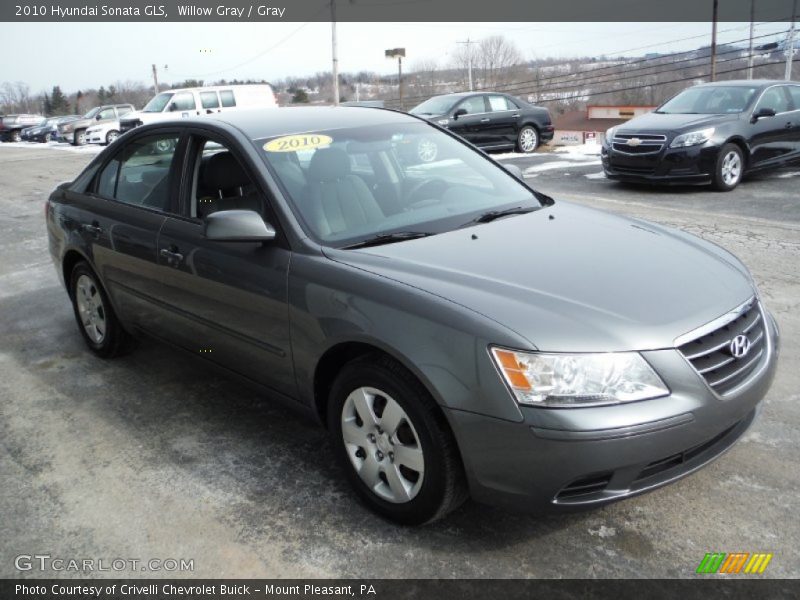 Willow Gray / Gray 2010 Hyundai Sonata GLS