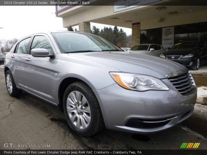 Billet Silver Metallic / Black 2014 Chrysler 200 LX Sedan