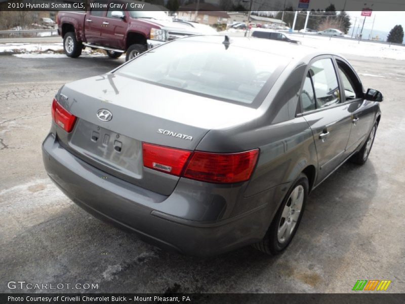 Willow Gray / Gray 2010 Hyundai Sonata GLS