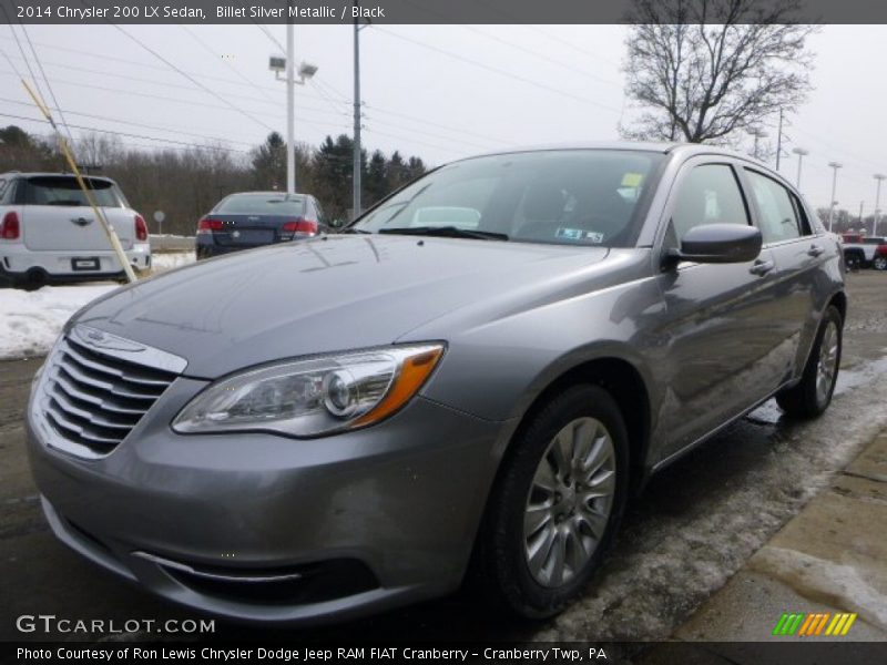 Billet Silver Metallic / Black 2014 Chrysler 200 LX Sedan