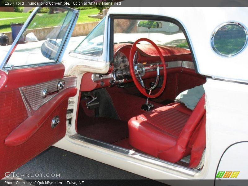  1957 Thunderbird Convertible Flame Red Interior
