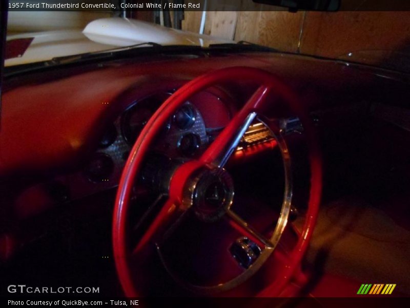 Colonial White / Flame Red 1957 Ford Thunderbird Convertible
