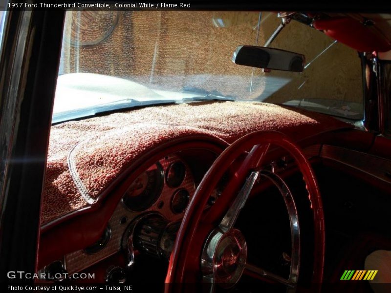 Colonial White / Flame Red 1957 Ford Thunderbird Convertible