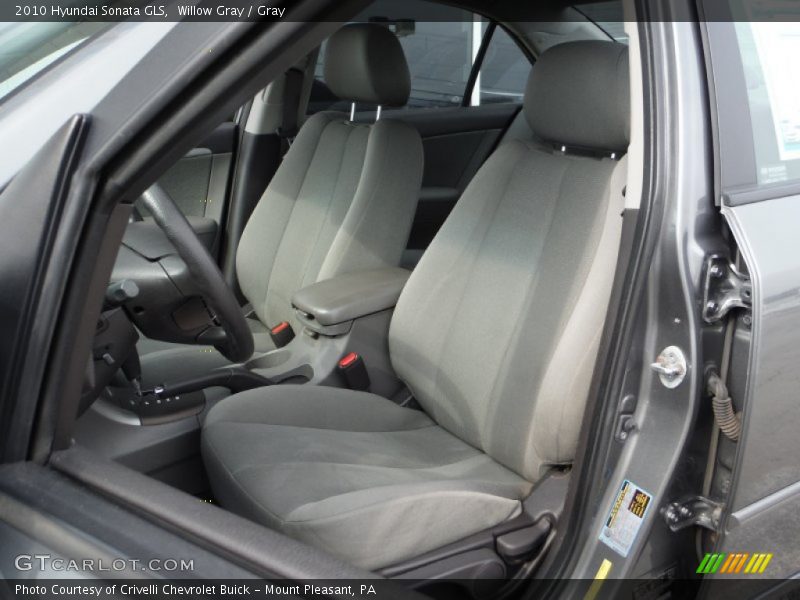 Willow Gray / Gray 2010 Hyundai Sonata GLS