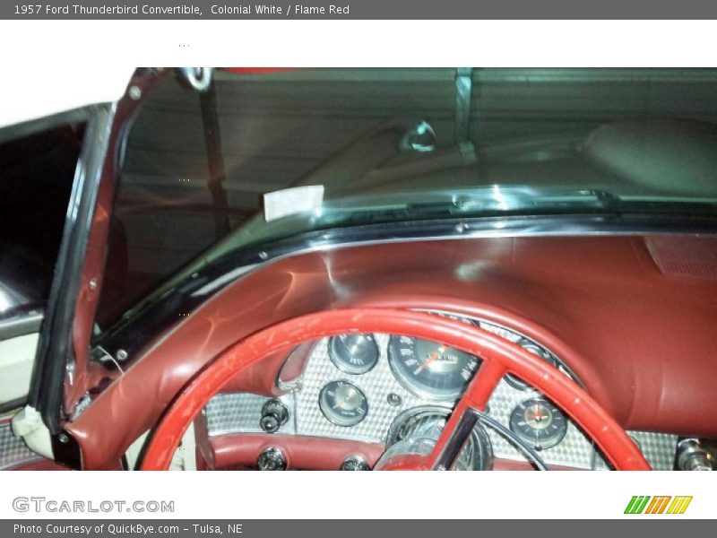 Colonial White / Flame Red 1957 Ford Thunderbird Convertible