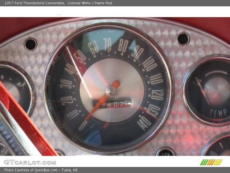 Colonial White / Flame Red 1957 Ford Thunderbird Convertible