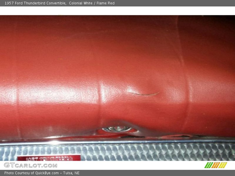 Colonial White / Flame Red 1957 Ford Thunderbird Convertible