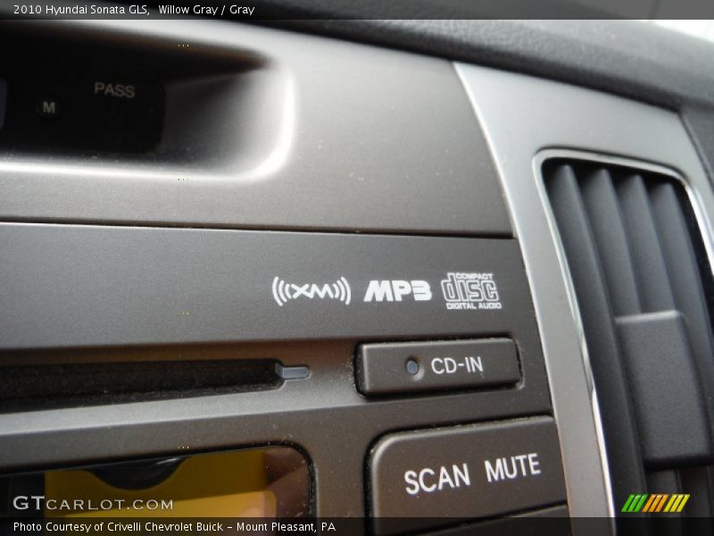 Willow Gray / Gray 2010 Hyundai Sonata GLS