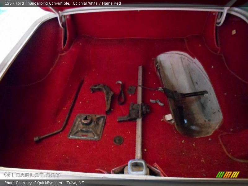 Colonial White / Flame Red 1957 Ford Thunderbird Convertible