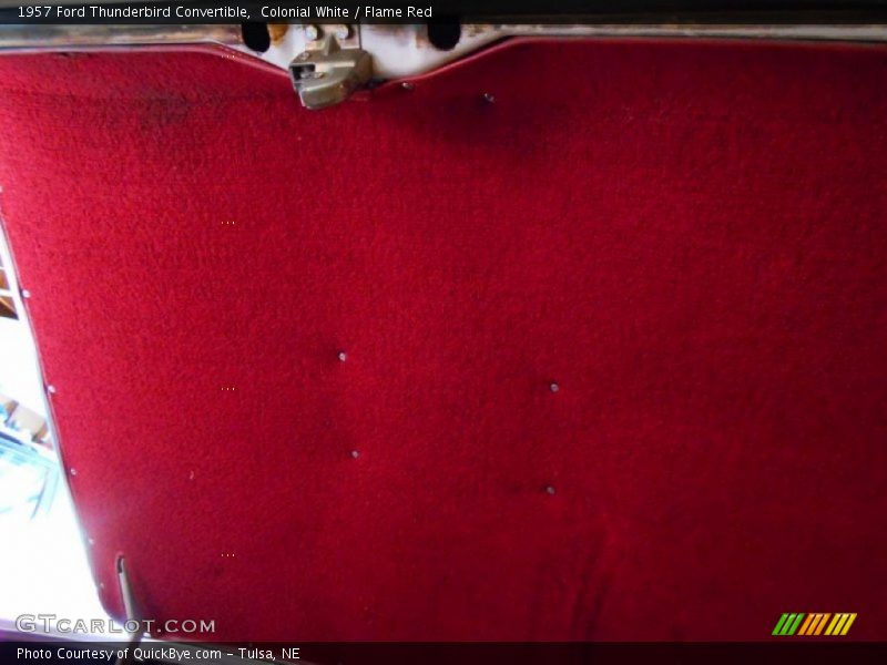 Colonial White / Flame Red 1957 Ford Thunderbird Convertible