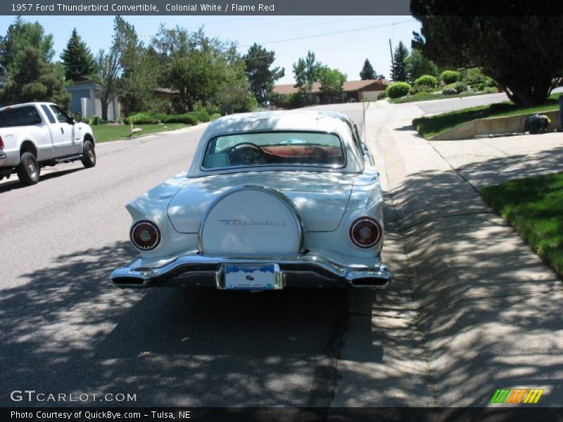 Colonial White / Flame Red 1957 Ford Thunderbird Convertible
