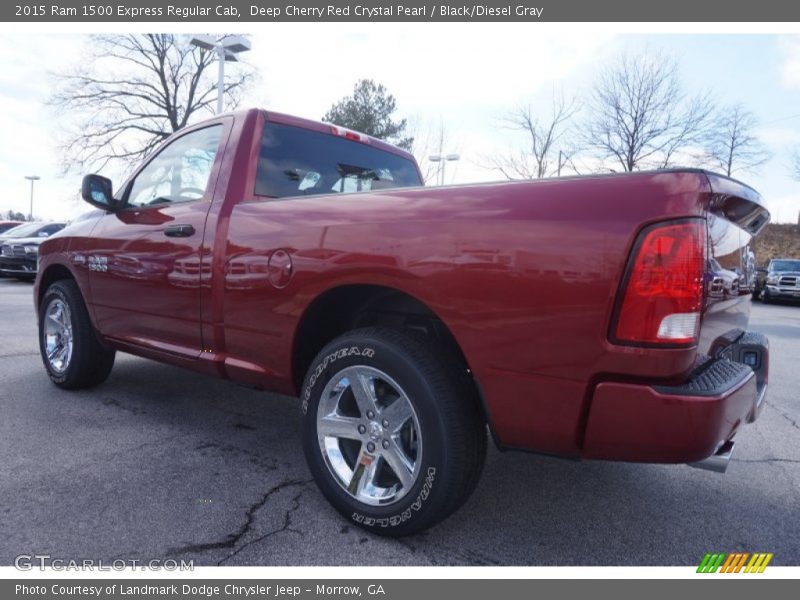Deep Cherry Red Crystal Pearl / Black/Diesel Gray 2015 Ram 1500 Express Regular Cab