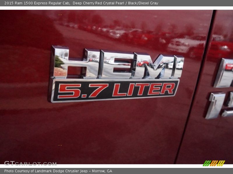 Deep Cherry Red Crystal Pearl / Black/Diesel Gray 2015 Ram 1500 Express Regular Cab