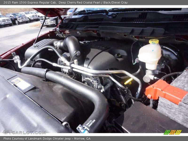 Deep Cherry Red Crystal Pearl / Black/Diesel Gray 2015 Ram 1500 Express Regular Cab