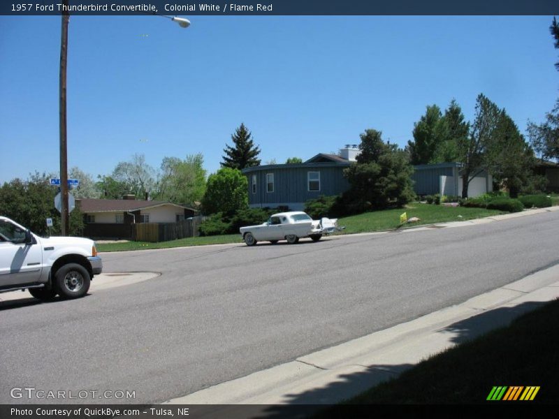 Colonial White / Flame Red 1957 Ford Thunderbird Convertible