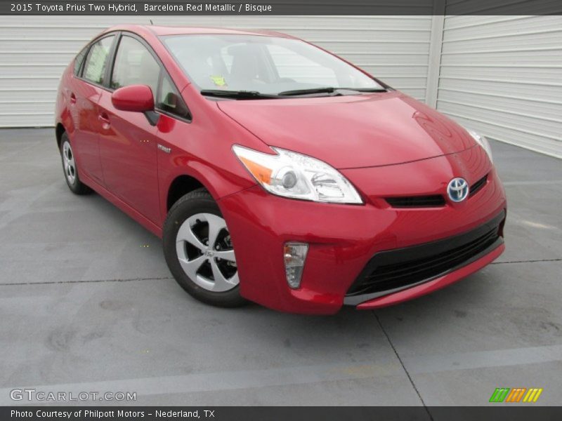 Barcelona Red Metallic / Bisque 2015 Toyota Prius Two Hybrid