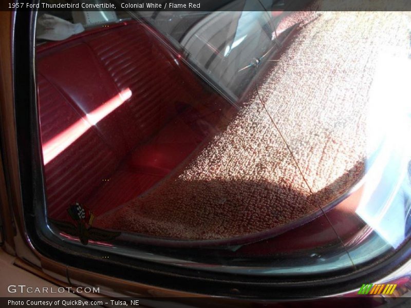 Colonial White / Flame Red 1957 Ford Thunderbird Convertible