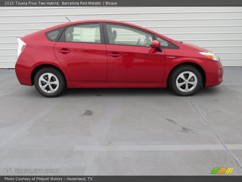  2015 Prius Two Hybrid Barcelona Red Metallic