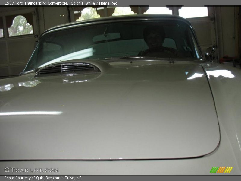 Colonial White / Flame Red 1957 Ford Thunderbird Convertible