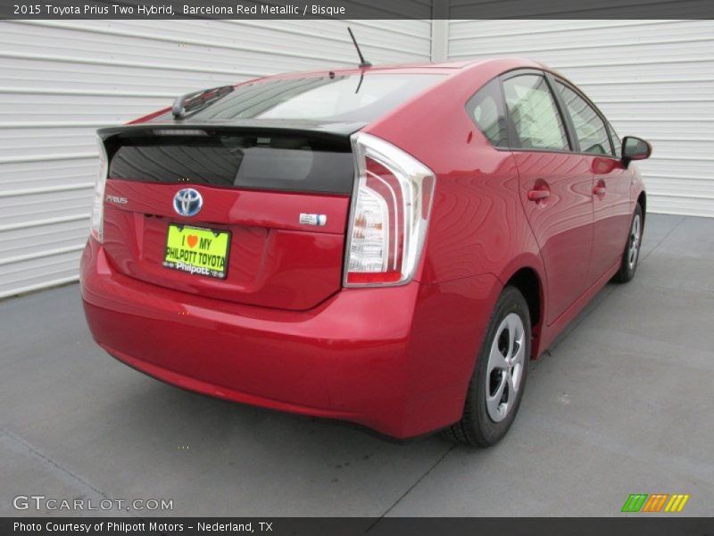 Barcelona Red Metallic / Bisque 2015 Toyota Prius Two Hybrid