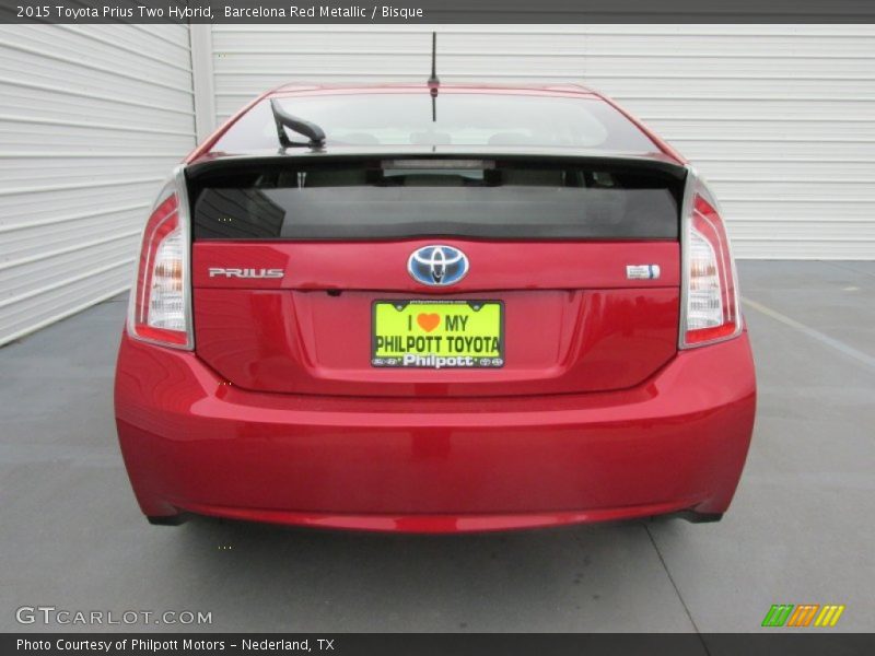 Barcelona Red Metallic / Bisque 2015 Toyota Prius Two Hybrid