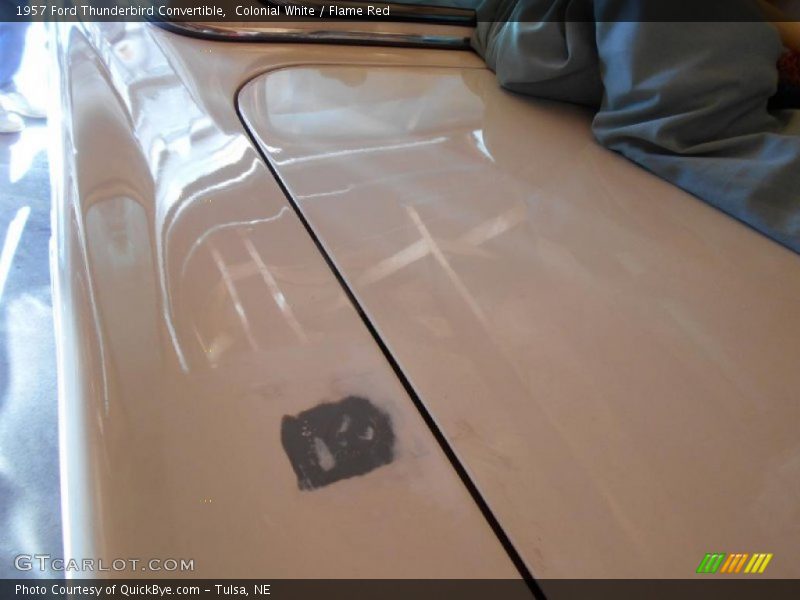 Colonial White / Flame Red 1957 Ford Thunderbird Convertible