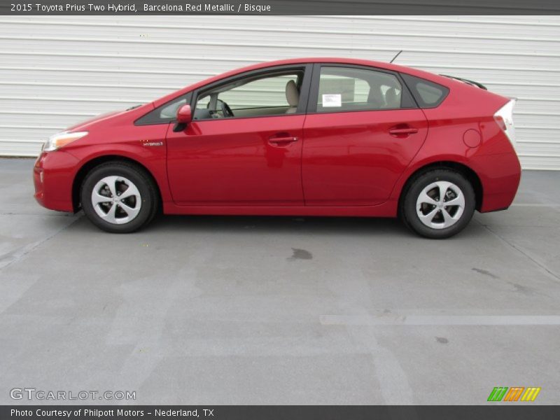 Barcelona Red Metallic / Bisque 2015 Toyota Prius Two Hybrid