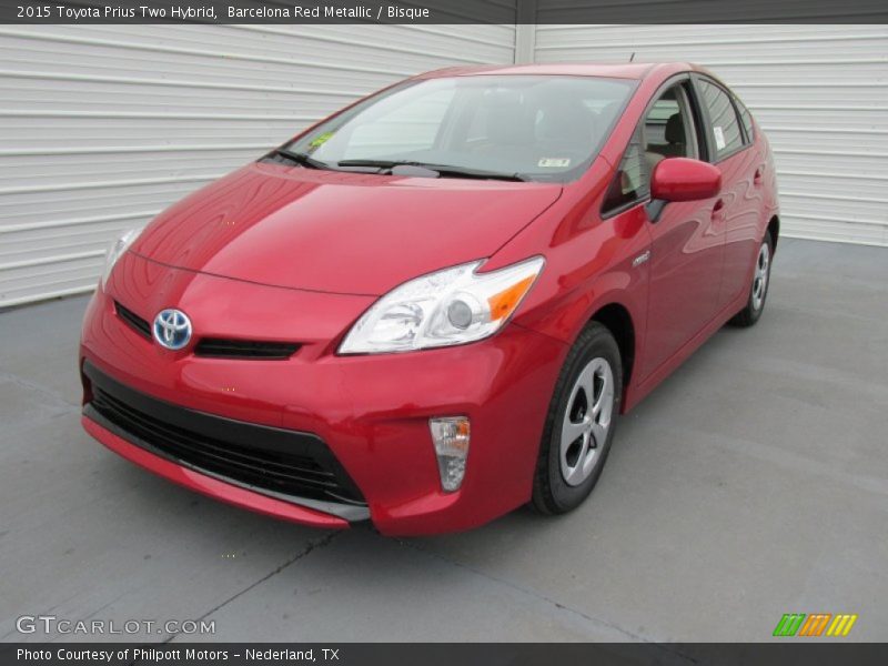 Barcelona Red Metallic / Bisque 2015 Toyota Prius Two Hybrid