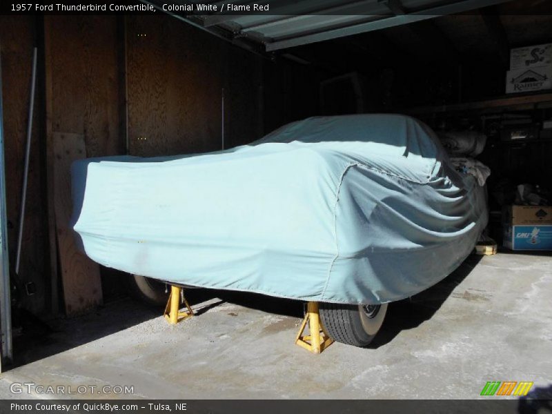 Colonial White / Flame Red 1957 Ford Thunderbird Convertible