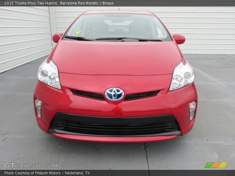Barcelona Red Metallic / Bisque 2015 Toyota Prius Two Hybrid