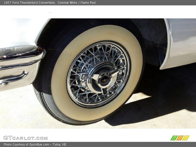 Colonial White / Flame Red 1957 Ford Thunderbird Convertible