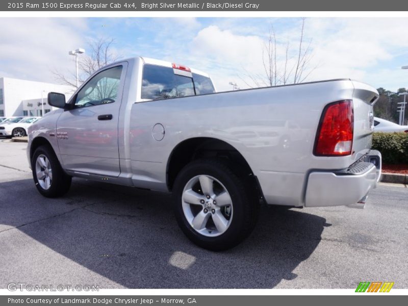 Bright Silver Metallic / Black/Diesel Gray 2015 Ram 1500 Express Regular Cab 4x4
