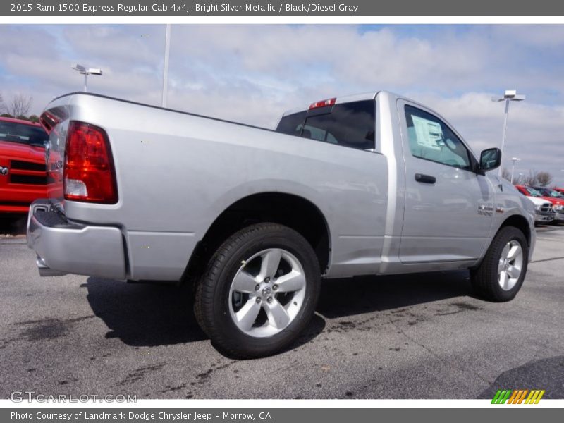 Bright Silver Metallic / Black/Diesel Gray 2015 Ram 1500 Express Regular Cab 4x4