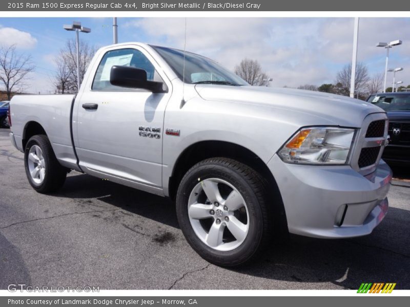 Bright Silver Metallic / Black/Diesel Gray 2015 Ram 1500 Express Regular Cab 4x4