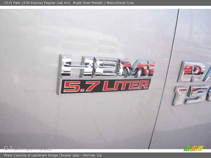 Bright Silver Metallic / Black/Diesel Gray 2015 Ram 1500 Express Regular Cab 4x4